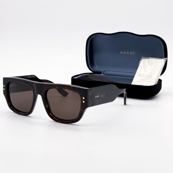 NEW GUCCI GG1262S 002 SUNGLASSES UNISEX HAVANA EYEWEAR - Picture 1 of 10